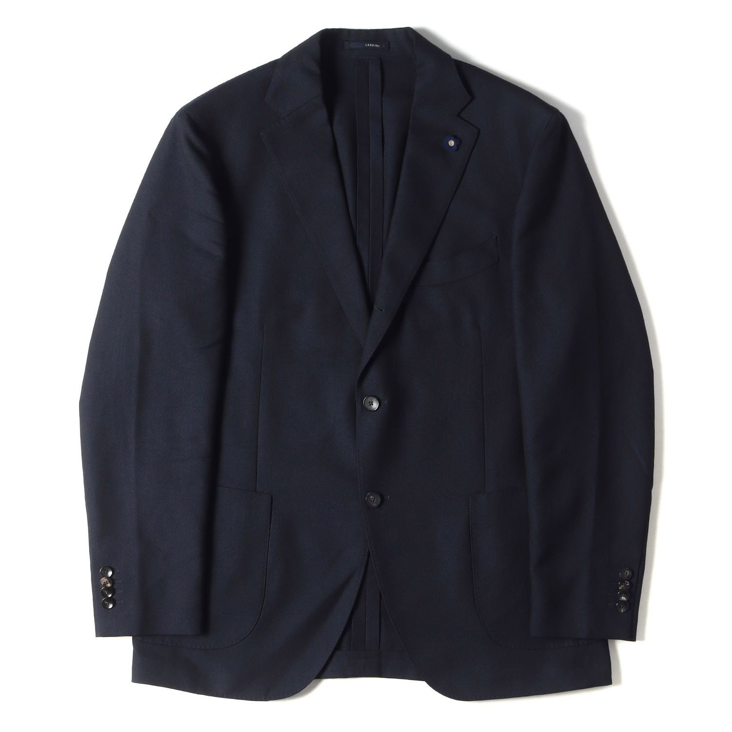 美品 LARDINI ラルディーニ ジャケット ブートニエール付き ウール 3B