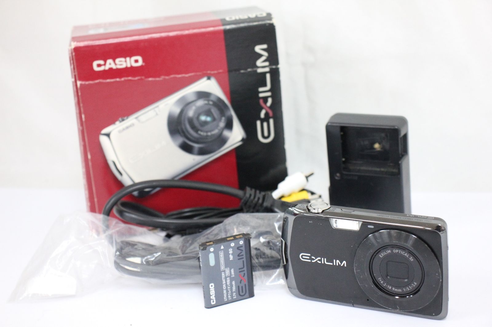 返品保証】 【元箱付き】カシオ Casio Exilim EX-Z330 ブラック 3x
