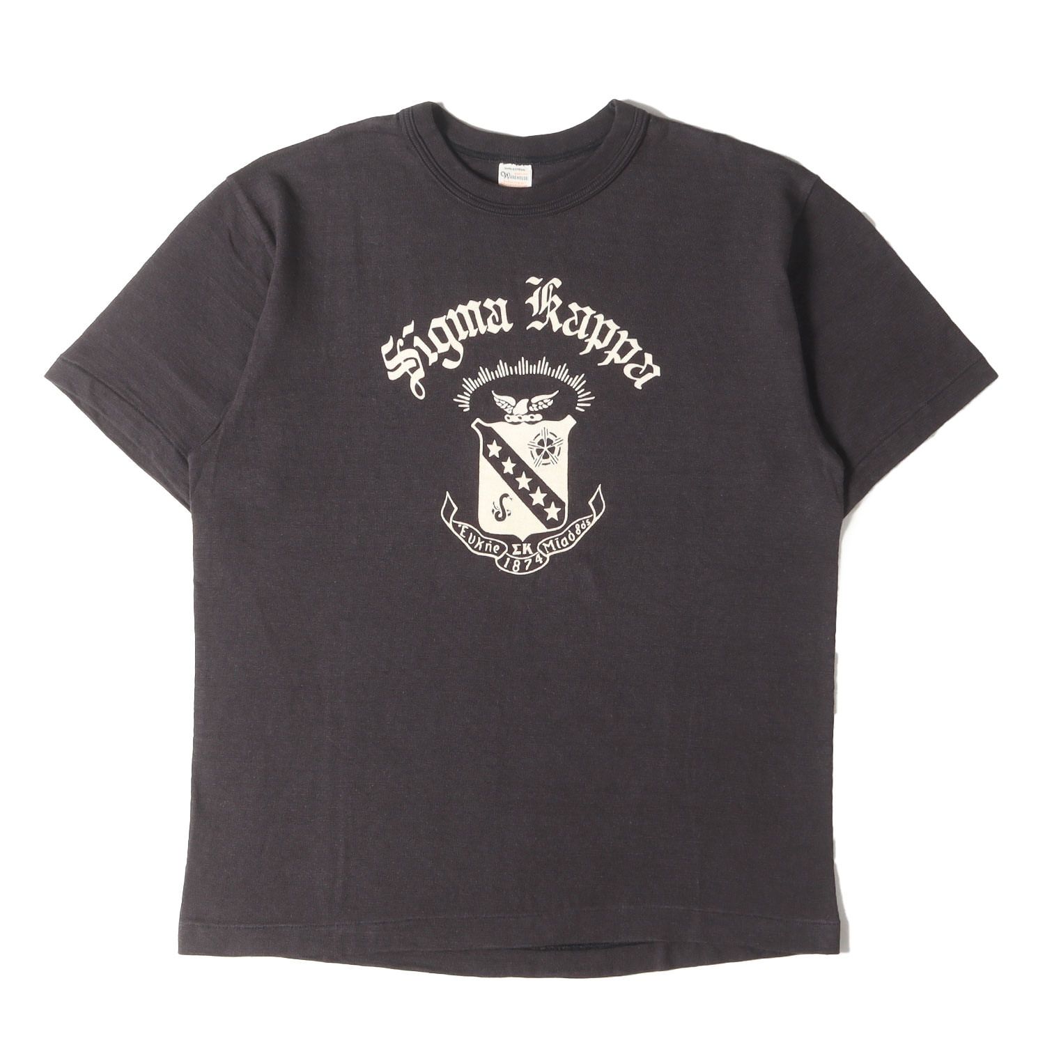 送料込 ウエアハウス 4601 プレーン スミクロ M 無地 半袖 Tシャツ 0 
