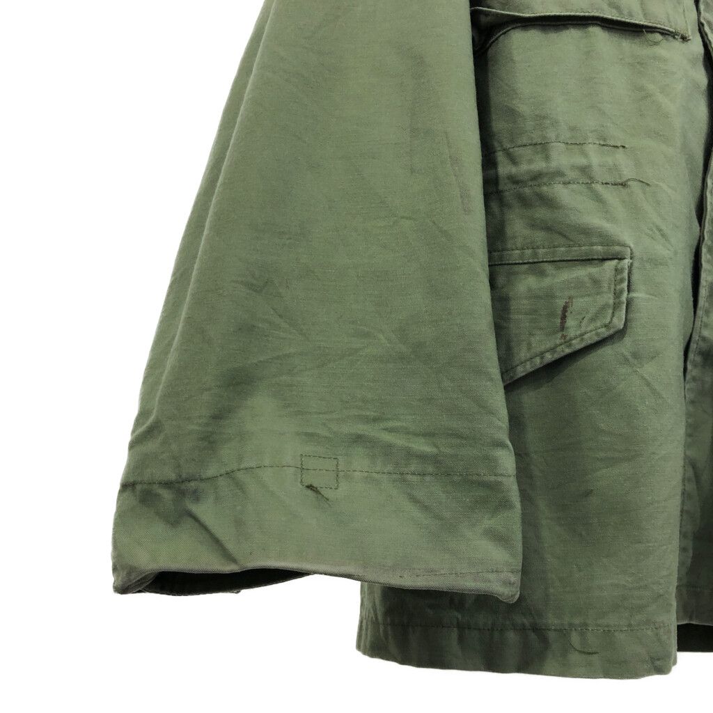 USA製 ALPHA INDUSTRIES アルファ インダストリーズ M-65 フィールドジャケット ミリタリー オリーブ (メンズ M) 中古 古着 Q8973