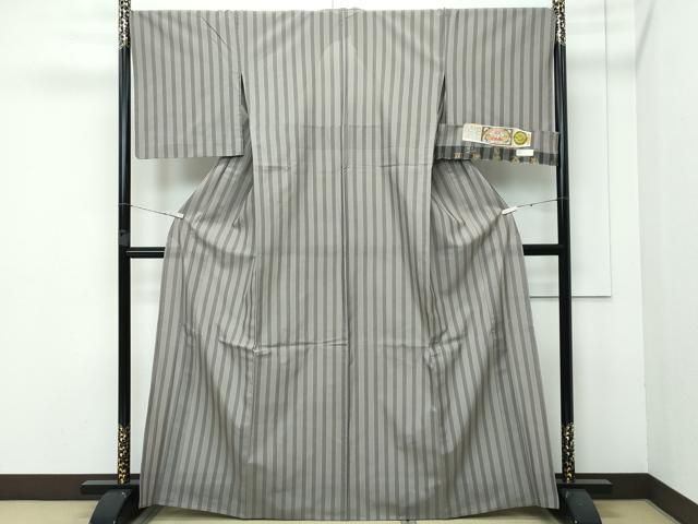 平和屋着物□極上 夏物 本場縞大島紬 夏大島 間道 久野織物 証紙付き