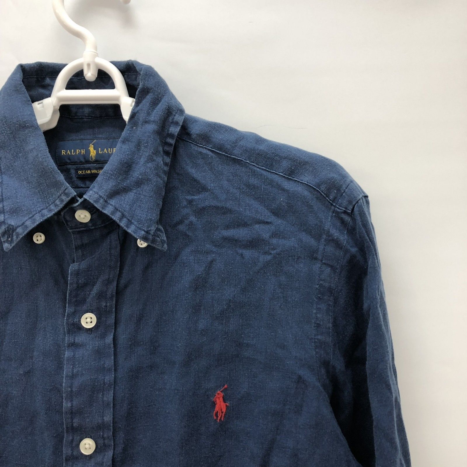 RALPH LAUREN】ラルフローレン トップス シャツ 長袖 青系