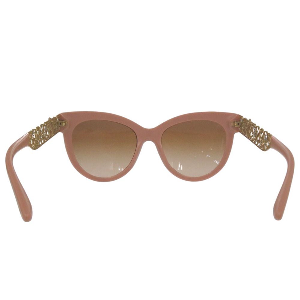 【美品】DOLCE&GABBANA キャット サングラス ブラウン系 激レア 新品同様 ドルチェアンドガッバーナ Filigrana Matte Powder