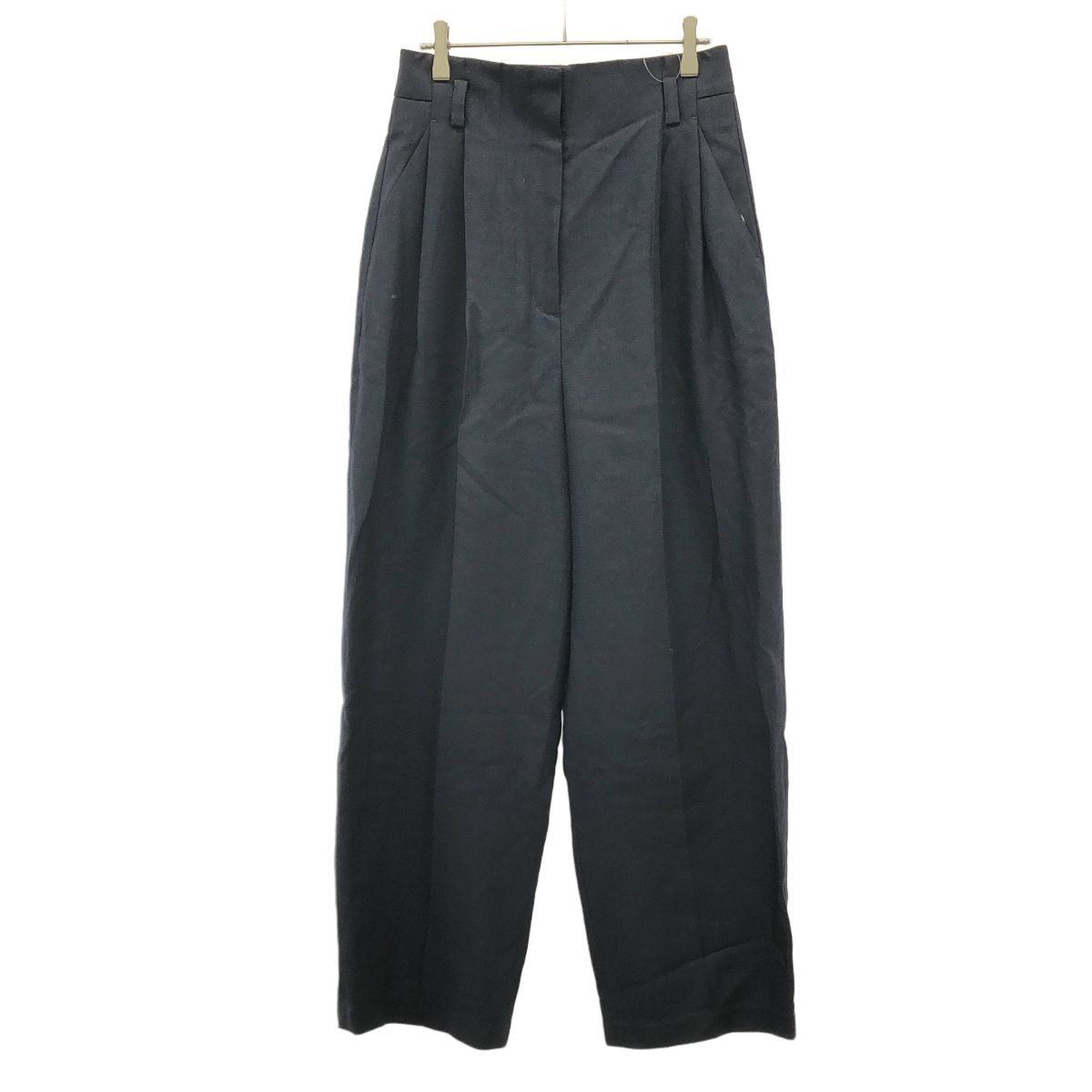 IIROT イロット Tuck Trouser ワイドタックトラウザーパンツ 025-024-WP78 ネイビー 40
