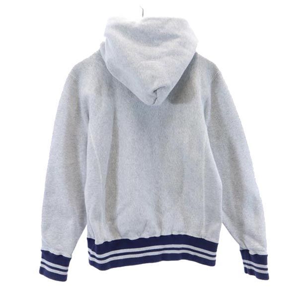 チャンピオン 青単 復刻 スウェットジャケット M ネイビー系 Champion 裏起毛 ロゴ刺繍 メンズ 【中古】  【230128】