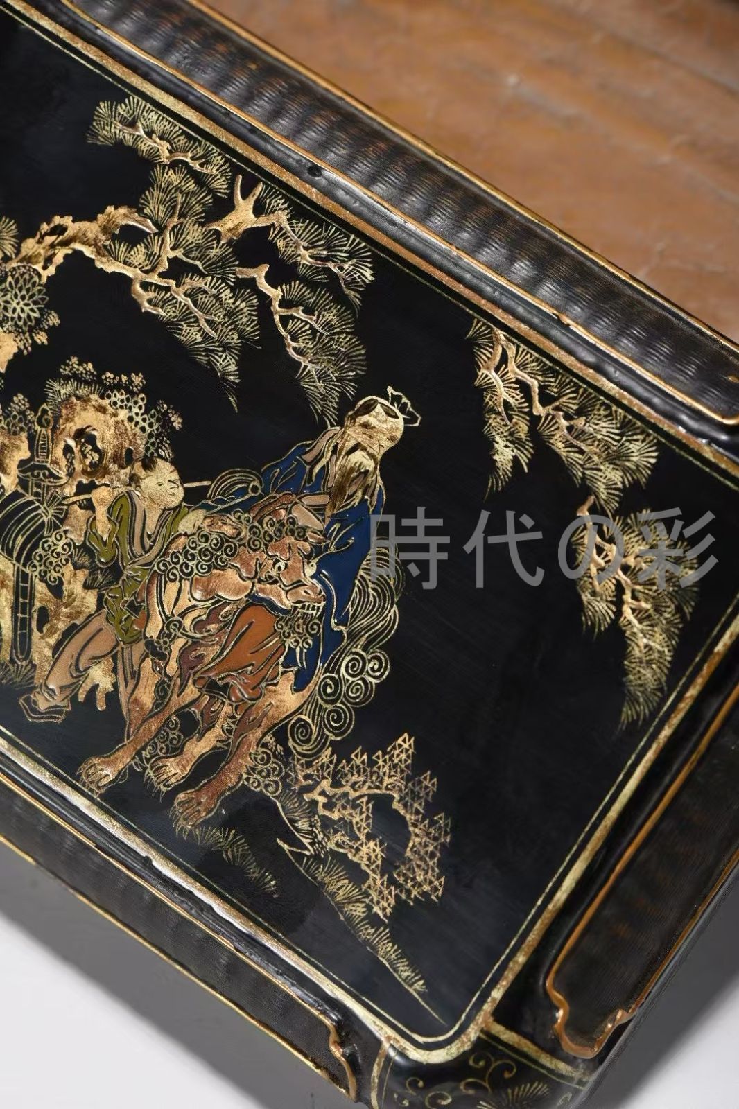 美術品・アンティーク・コレクション 中国古美術 清代 夾紵胎 描金漆器