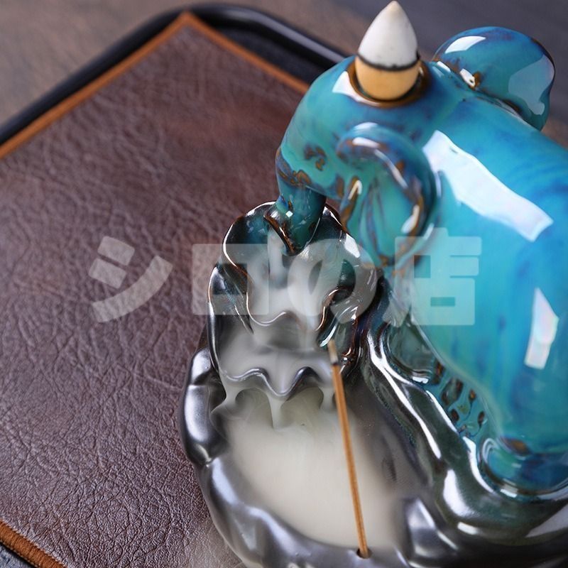 香炉 香炉禅飾り 逆流香炉 象 ゾウ お香 お香立て 彫刻 ホルダー