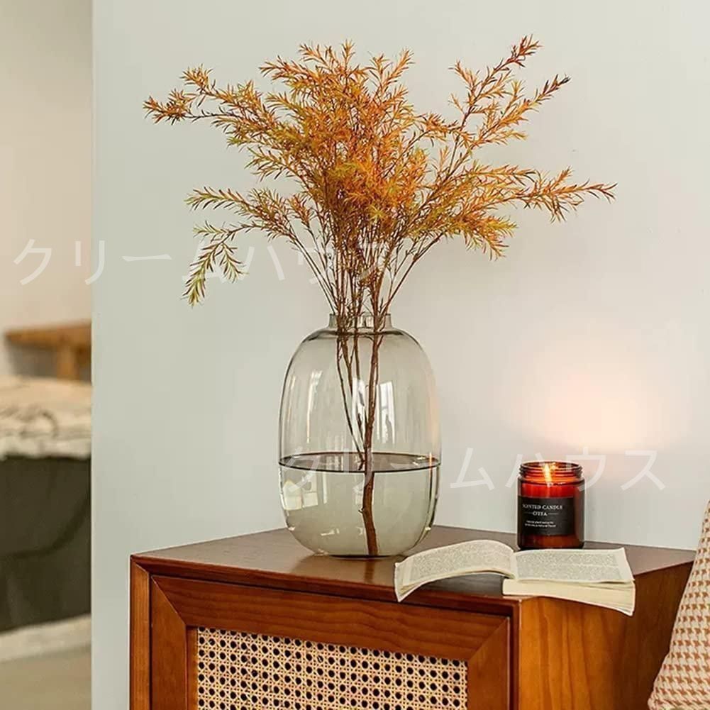 新品・未使用】花瓶 ガラス 丸型 INS風 花瓶 大きい シンプル