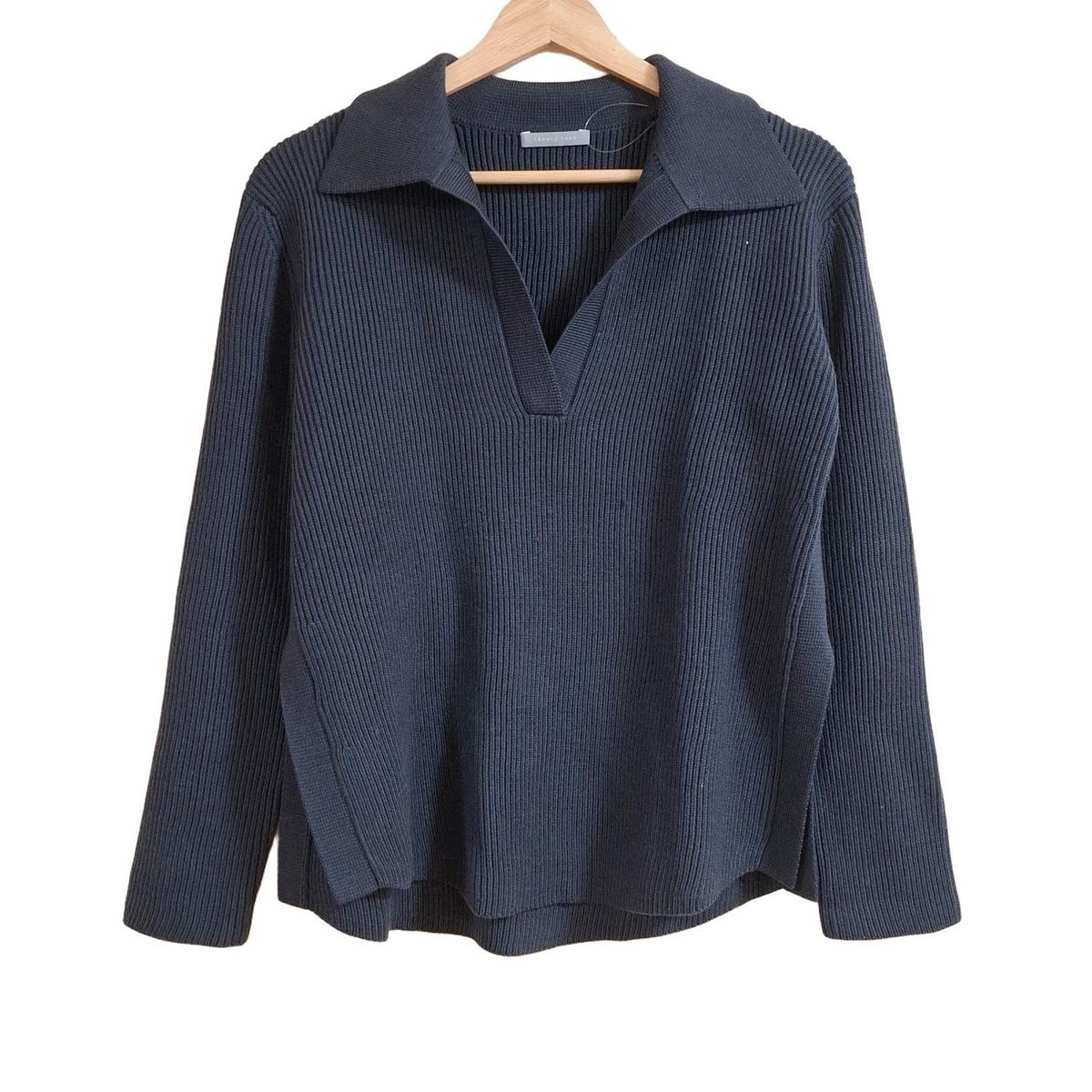 theory luxe セオリーリュクス 長袖セーター サイズ38 M レディース - ダークグレー サイドスリット