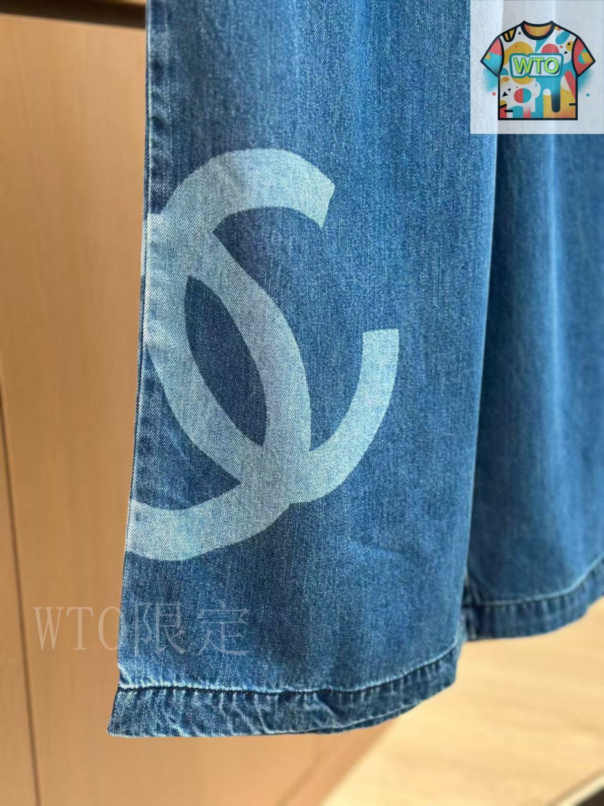 【軽やか♪】CHANEL 25P プリントデニム パンツ カジュアルコーデに♪】CHANEL 25P プリントデニム ストレート