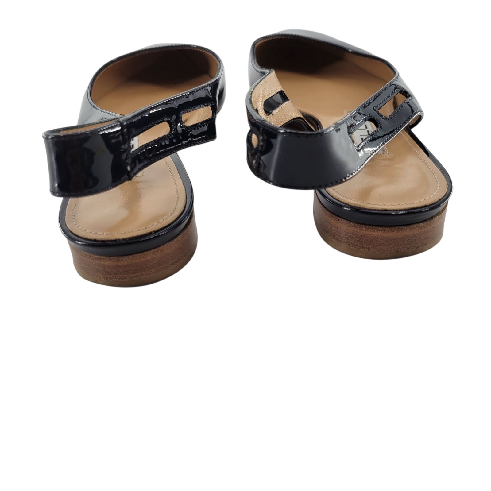 美品】PELLICO ペリーコ フラットパンプス バックストラップ ブラック