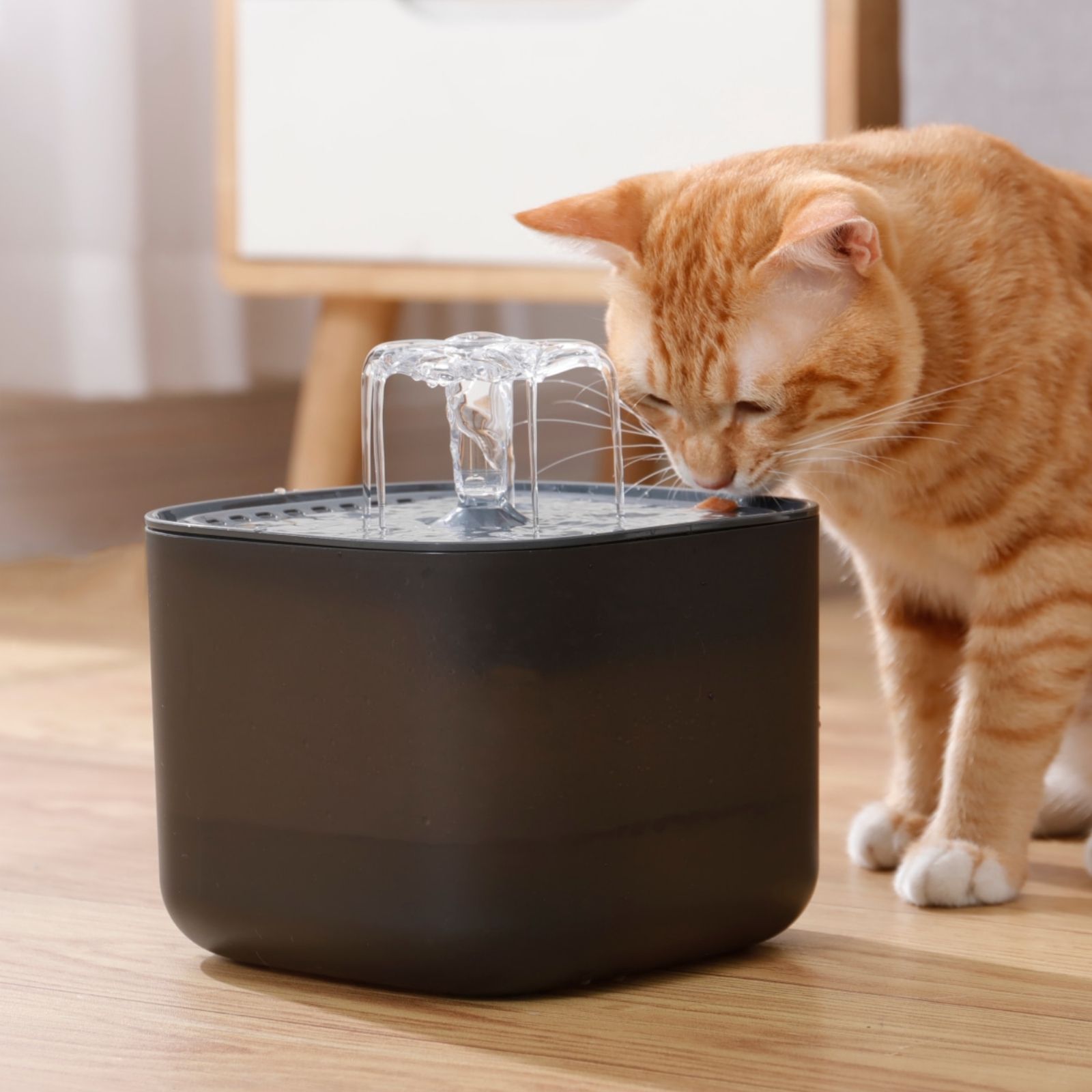 3L ペット給水器自動猫水飲料ディスペンサー 蛇口キット付き USB 充電式猫給水器