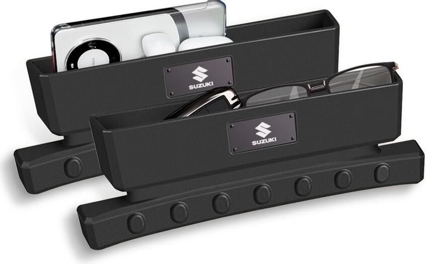 【新品未使用】スズキ 収納ケース サイド収納ボックス シート イグニス ワゴンR ジムニー スイフト MRワゴン アルト 車用 シート隙間埋め 座席隙間クッション 車内装飾 運転席用と助手席用/2
