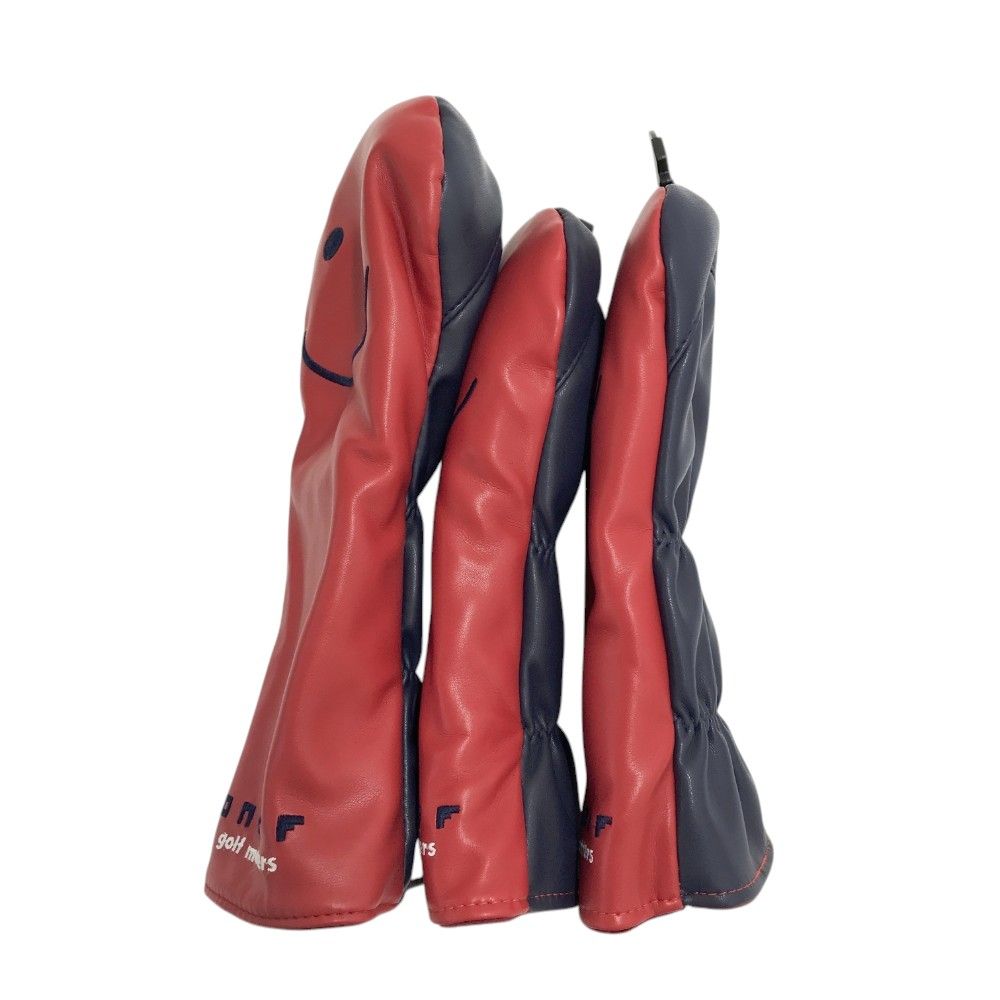 ONOFF オノフ  ヘッドカバー 4点セット  レッド系 DR FW×2 IR [240101429121] ゴルフウェア ストスト ONOFF オノフ ヘッドカバー 4点セット レッド系 DR FW×2 IR