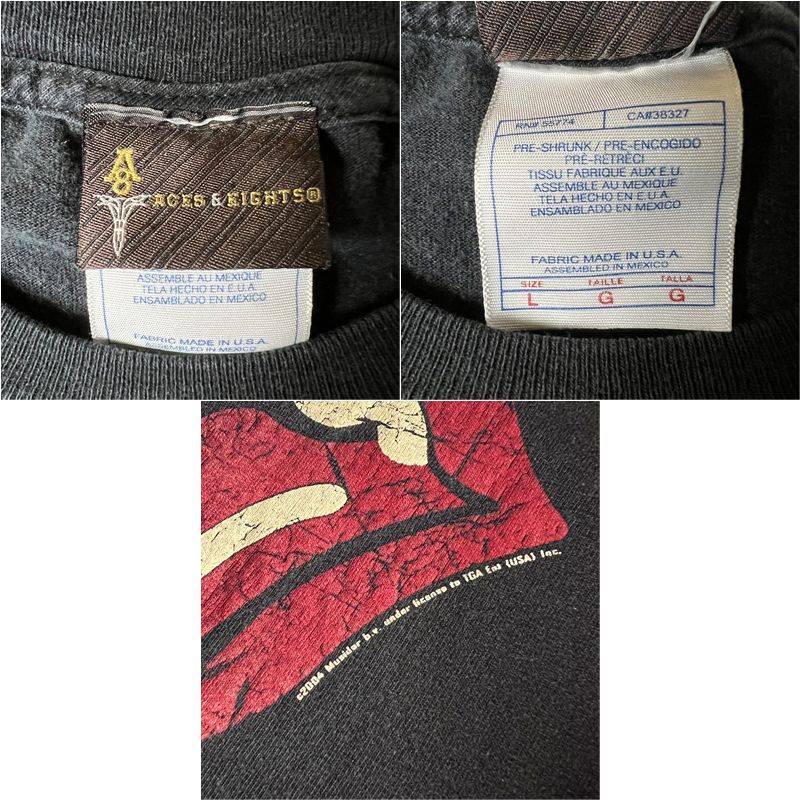 00s THE ROLLING STONES オフィシャル プリント 半袖 Tシャツ L 00s THE ROLLING STONES オフィシャル プリント 半袖 Tシャツ L