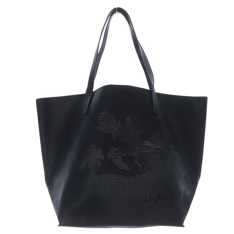 ヴィヴィアンタムVIVIENNETAMレザー龍パンチングトートバッグ黒通勤通学に ヴィヴィアンタム VIVIENNE TAM レザー 龍 パンチング トート