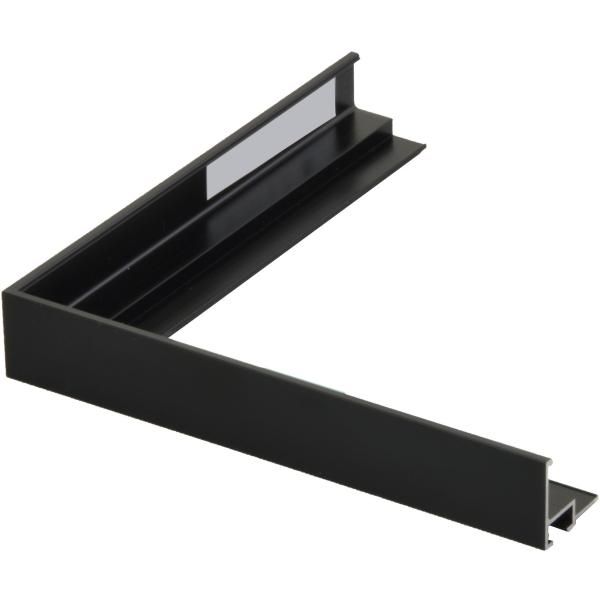 額縁　デッサン用額縁 アルミフレーム アクリル仕様 6736 (トップ3.1) 八ッ切 ブラック