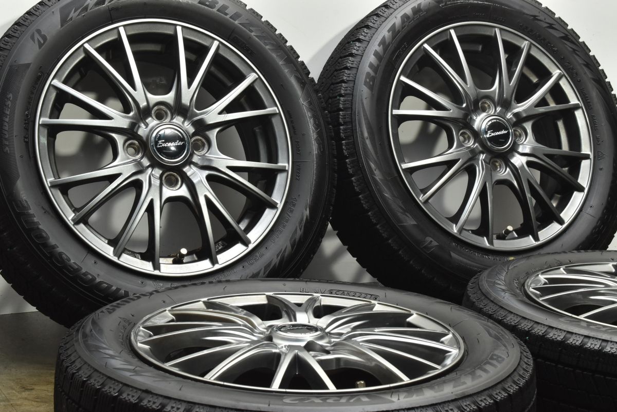 品 エクシーダー 14in 4.5J 45 PCD100 ブリザックVRX2 155|65R14 N-BOX N-ONE N-WGN スペーシア ワゴンR アルト タント ムーブ