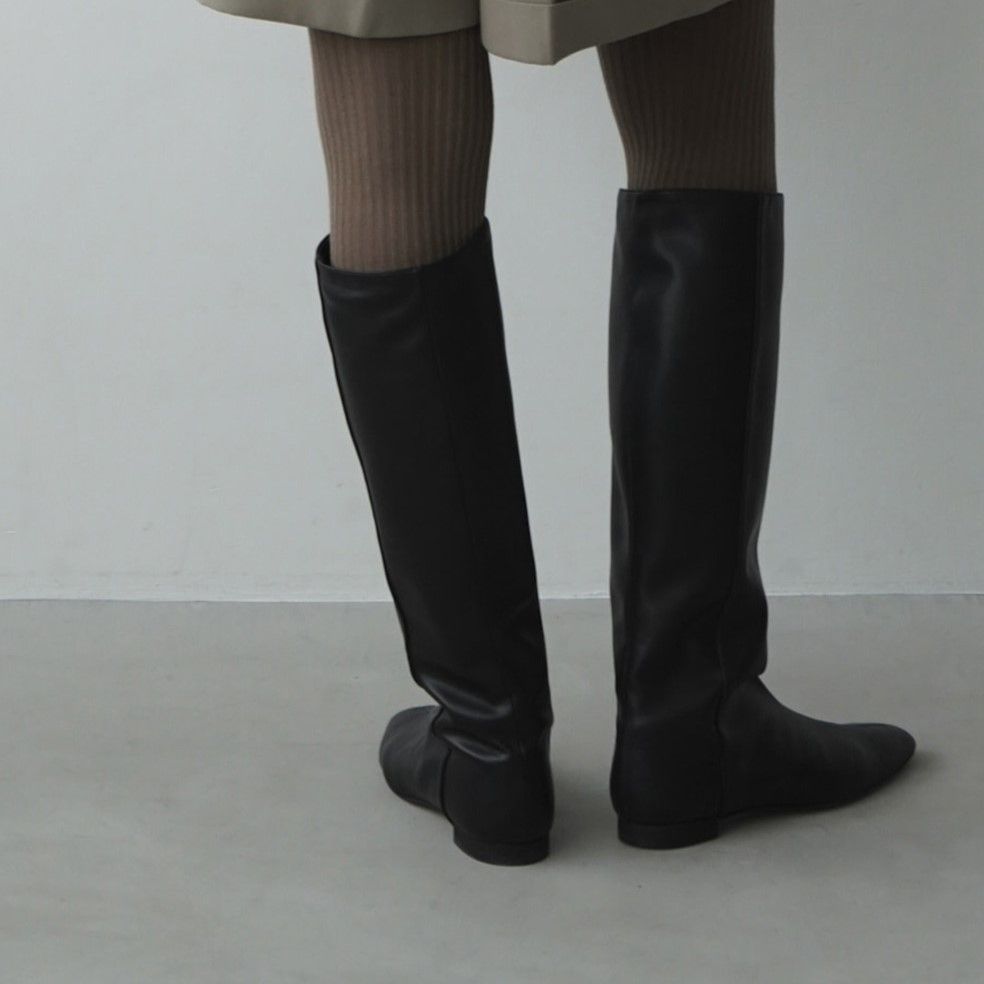 ☆2023AW/定価41,800円/ 新品タグ付未使用/クラネ /LOW HEEL LONG 