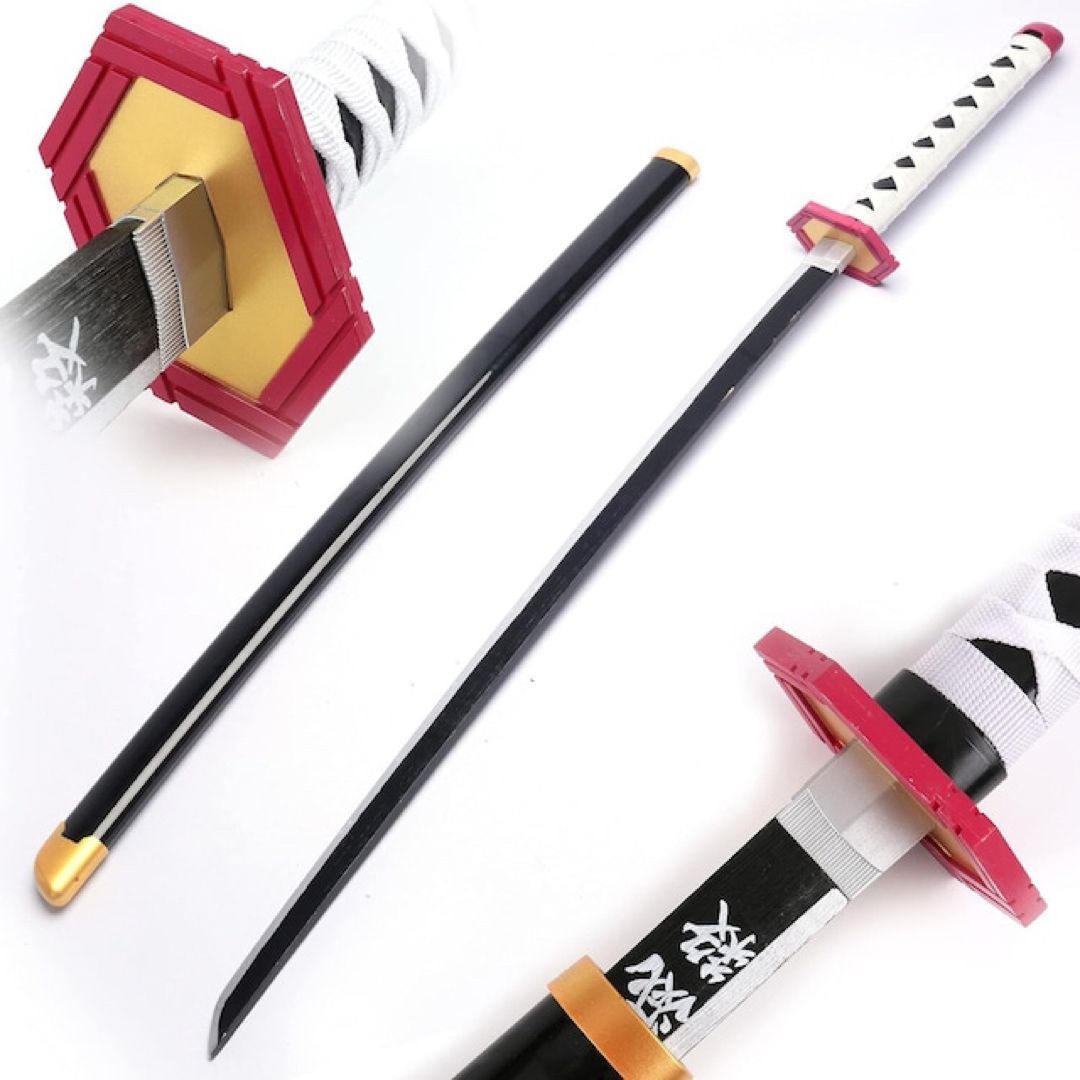 新品 未使用 鬼滅の刃 グッズ 日輪刀 冨岡義勇 コスプレ 大人104cm 水