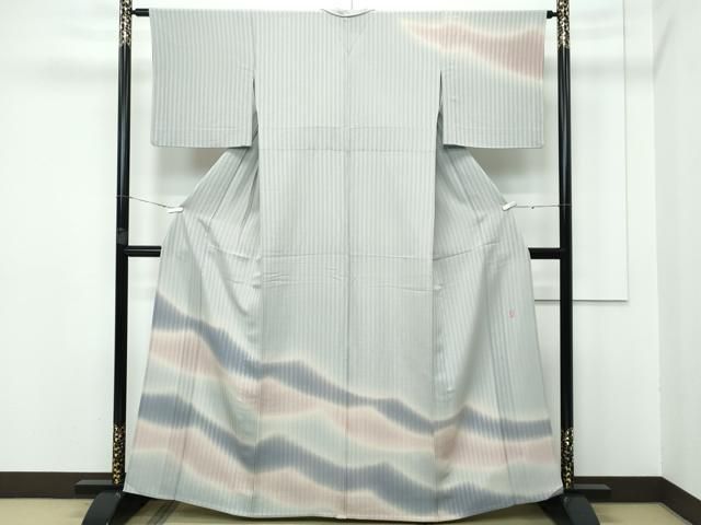 平和屋着物□極上 十日町 加賀草木友禅の第一人者 田村哲彦 訪問着 単