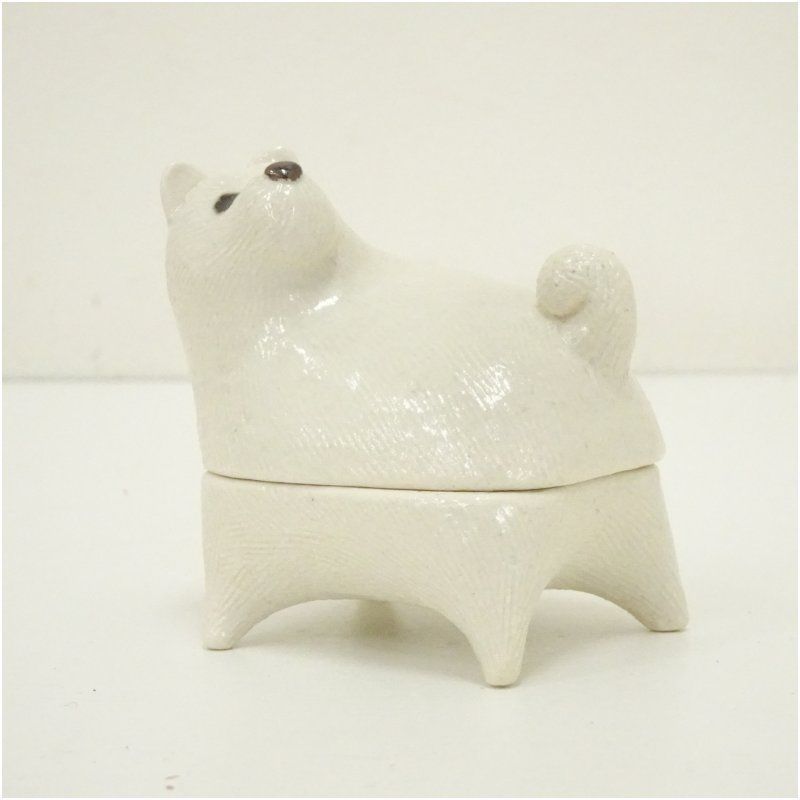 雲石窯 国定克彦造 干支戌香合（共箱） 茶道具 茶道 香道 香道具