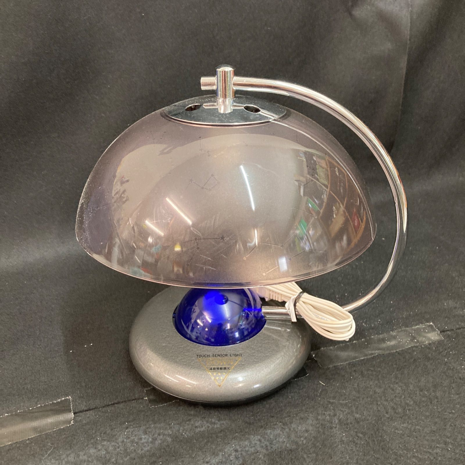 未使用 昭和レトロ 鹿野漆器 タッチセンサーライト 星座柄