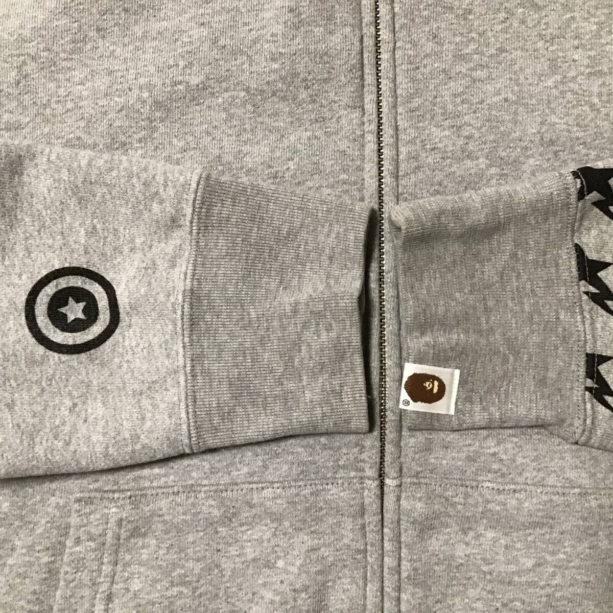 星条旗 シャーク パーカー Mサイズ American shark full zip hoodie a  