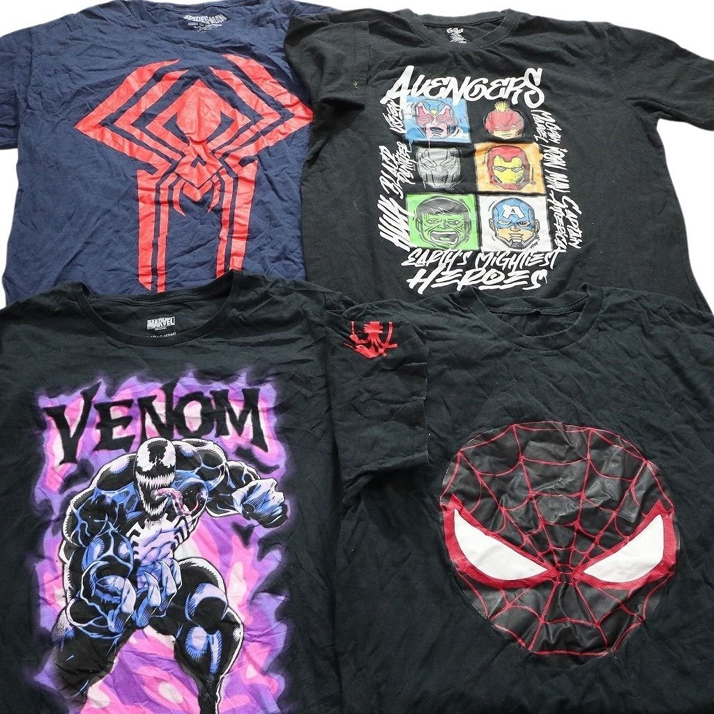 古着卸 まとめ売り マーベル DCコミック 半袖Tシャツ 15枚セット