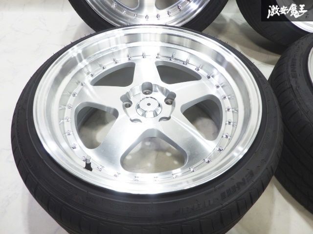 18インチ 9j＋30 深リム Yahoo!オークション - 【新品 4本セット】18インチ 9J+30 114.3