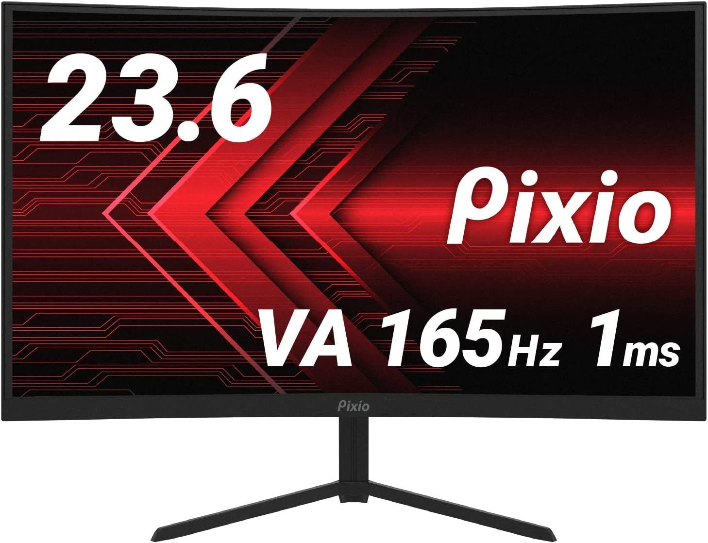 Pixio PXC243S 湾曲 ゲーミングモニター 24インチ FHD VA 165Hz 1ms