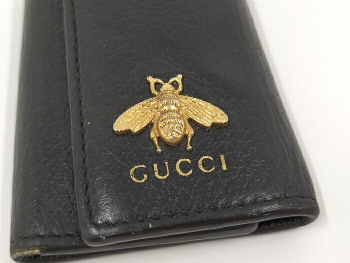 グッチ　6連キーケース　アニマリエ　ビー　ブラック GUCCI/グッチ】 アニマリエ メタルビー 523683 6連 蜂 キー