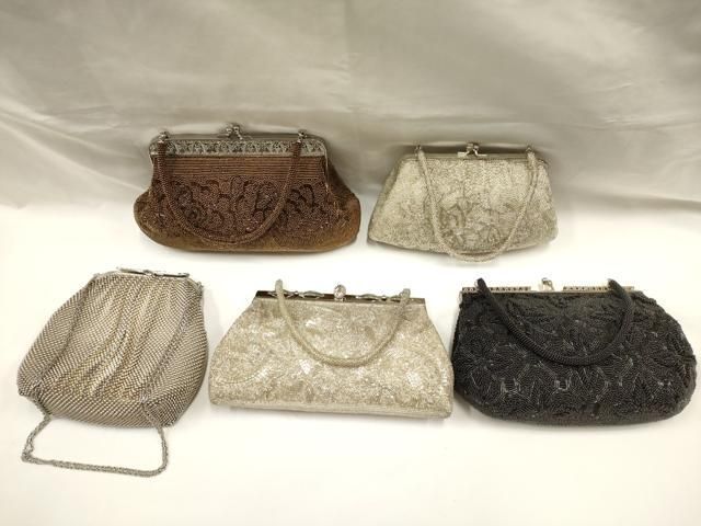 平和屋着物○和装小物 和装バッグまとめて5点 手刺繍