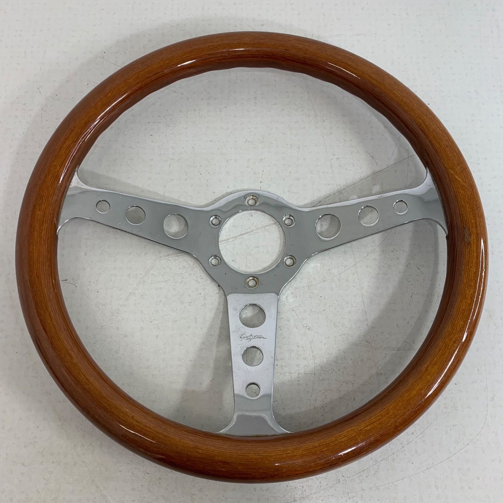 ペイトン　ウッドステアリング　直径35cm　当時物 Yahoo!オークション -「ステアリング peyton」の落札相場・落札価格