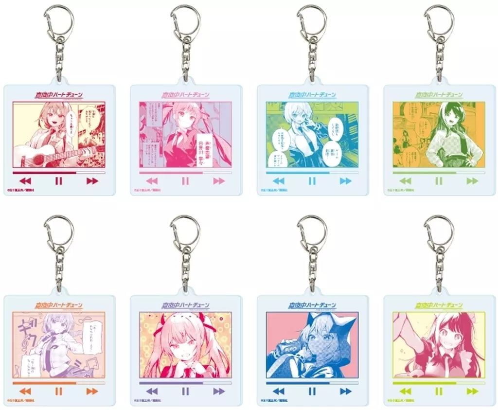 【新品】キーホルダー 【BOX】真夜中ハートチューン アクリルキーホルダー 01.公式イラスト