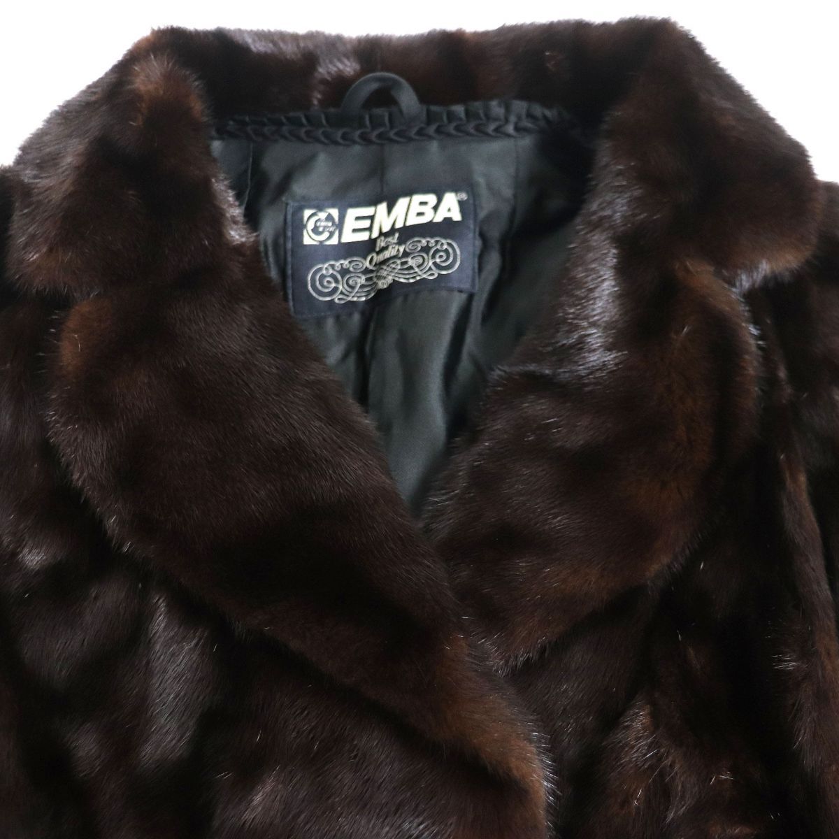 美品▽EMBA エンバ CANADA Majestic MINK カナダマジェステックミンク 本毛皮コート ダークブラウン 毛質艶やか・柔らか◎ -  メルカリ