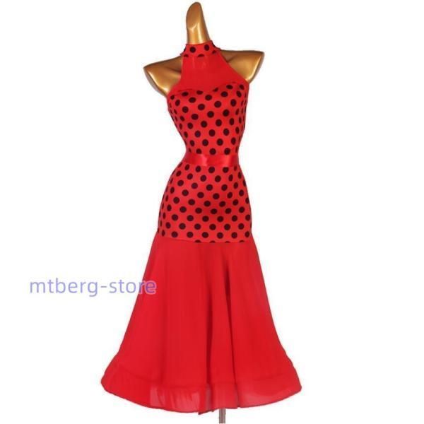 社交ダンス衣装 ワンピース モダンダンス ワルツ専用ドレス レッスン着