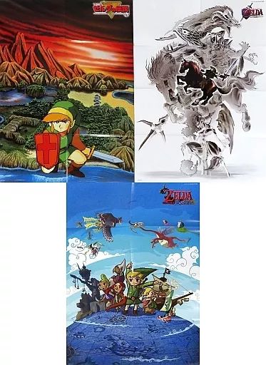 中古】ポスター 両面B2ポスター(八つ折)3枚セット プロモーション