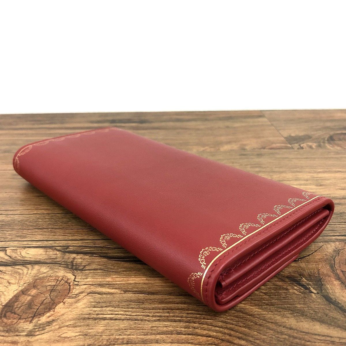 未使用品 Cartier 長財布 ガーランド レッド 30 - ファッション小物