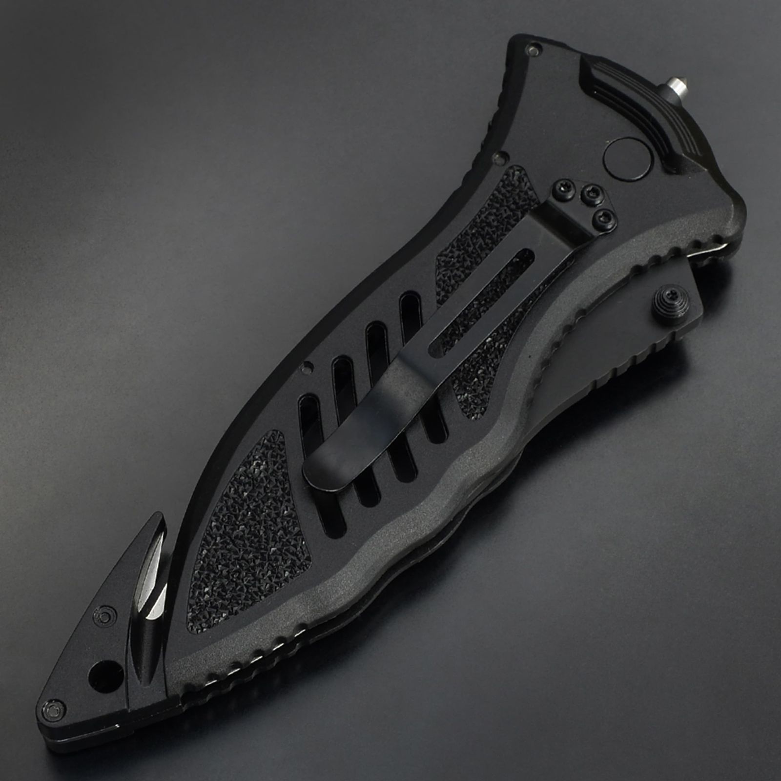  BLACKHAWK 折りたたみナイフ CQD ボタンロック BH15M301BK 18歳以上 登山便利グッズ ナイフ ツール アウトドア