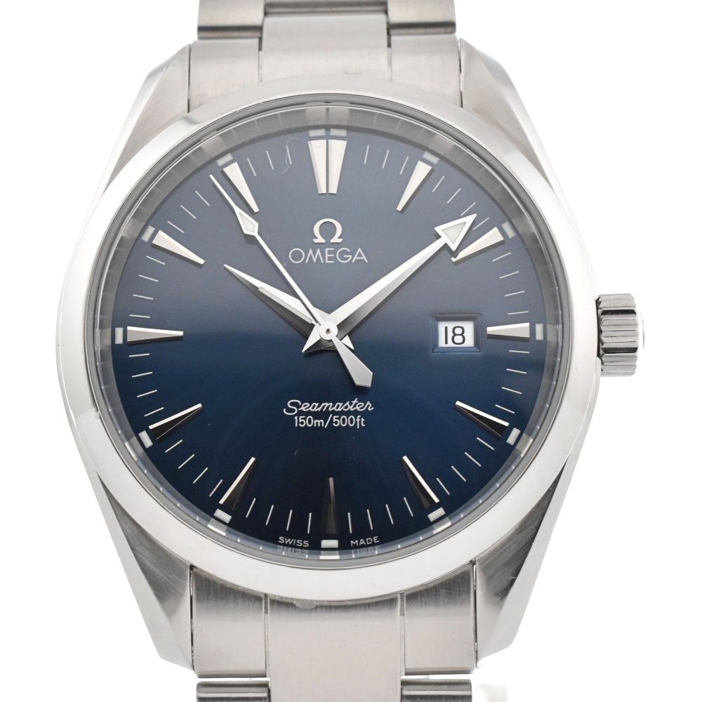 オメガ OMEGA 2517.80 シーマスター アクアテラ デイト クォーツ メンズ良品 N#134417