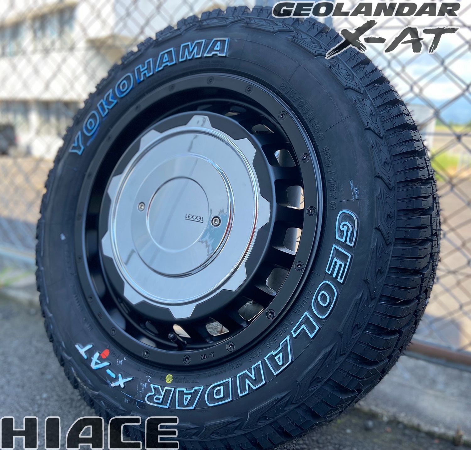 送料込ヨコハマジオランダーX-AT☆195/80R15☆ハイエースレジアスエースヨコハマタイヤ