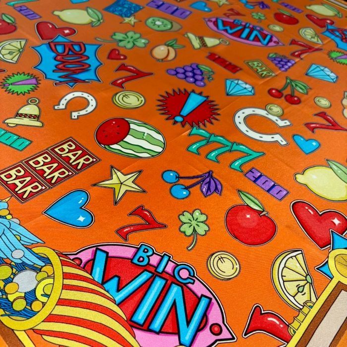 大阪 関西万博 ブルネイパビリオン シルクスカーフ セピアカラー