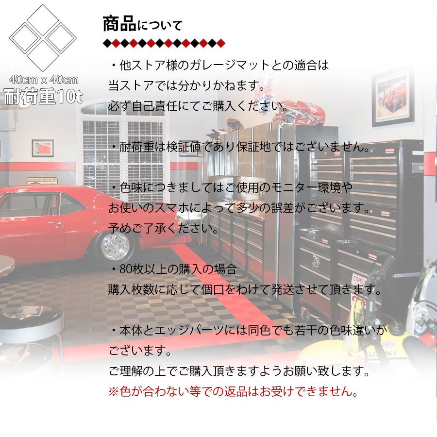 穴なしガレージマット