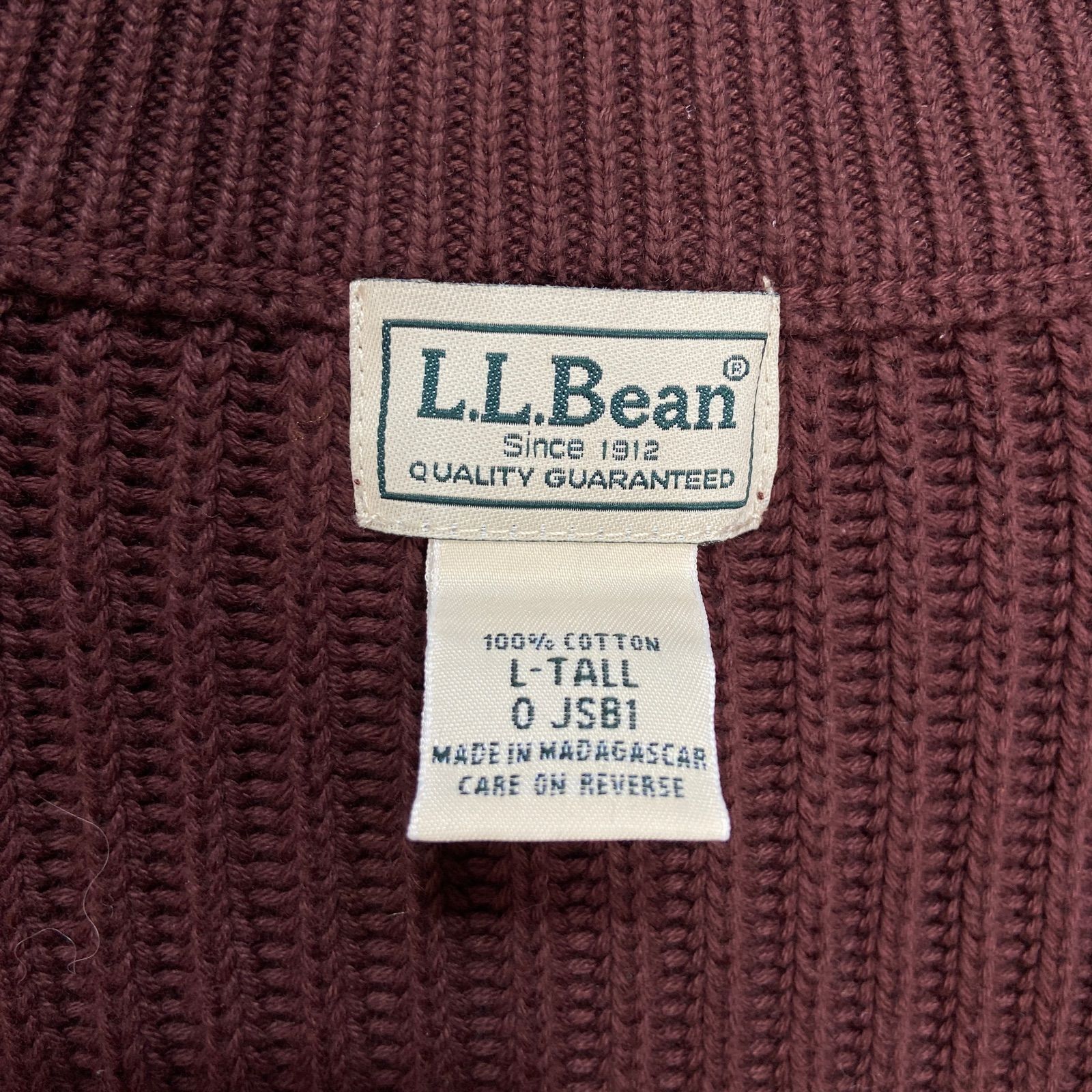 ☆L.L.Bean☆エルエルビーン☆ドライバーズニット☆ジップカーディガン 
