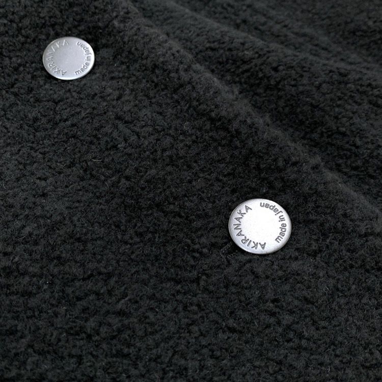 AKIRANAKA アキラナカ ジャシンタドロープショルダーコート ボア ブラック 1 AW2010 SIROKUMA-CORPORATION_COM