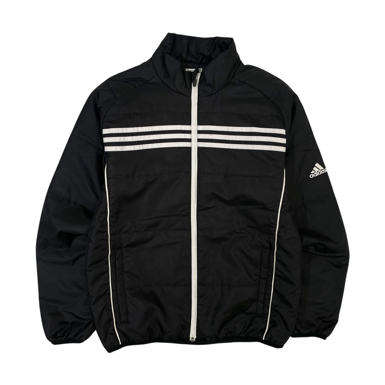 adidas アディダス golf 中綿 フルジップ ジャケット M/ブラック y