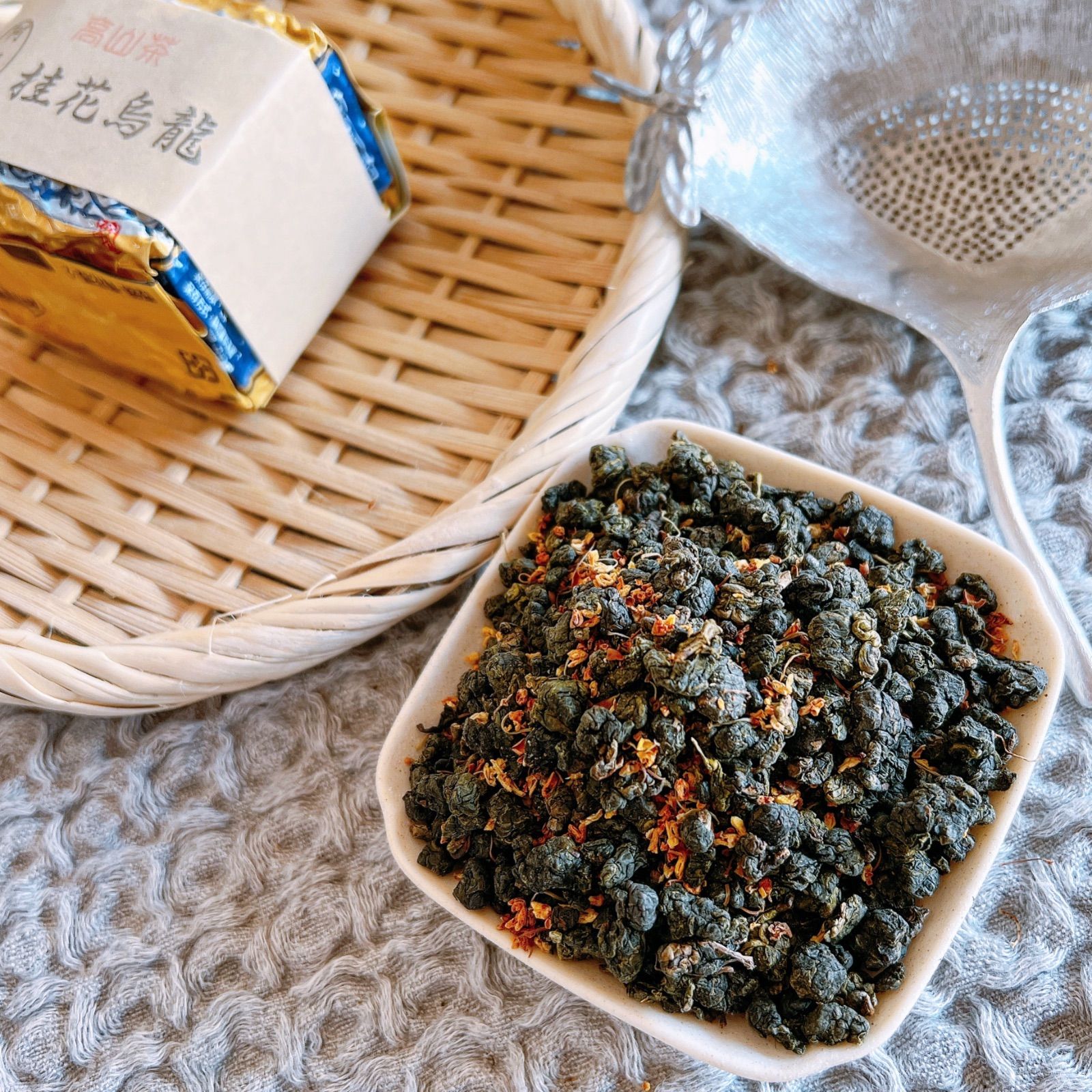 季末セール］台湾茶 阿里山桂花金木犀烏龍茶 75g 冬茶 - 酒