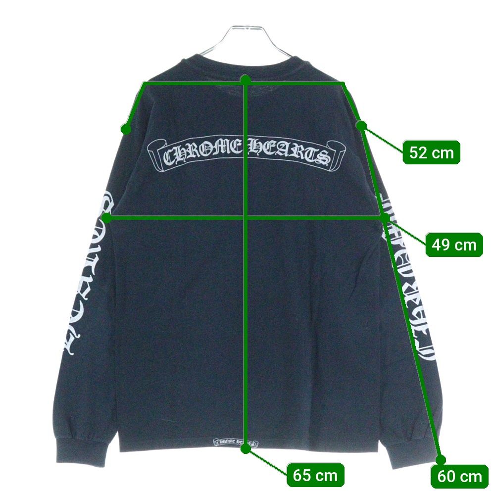 CHROME HEARTS (クロムハーツ) OLD ネックロゴ 袖プリント バック