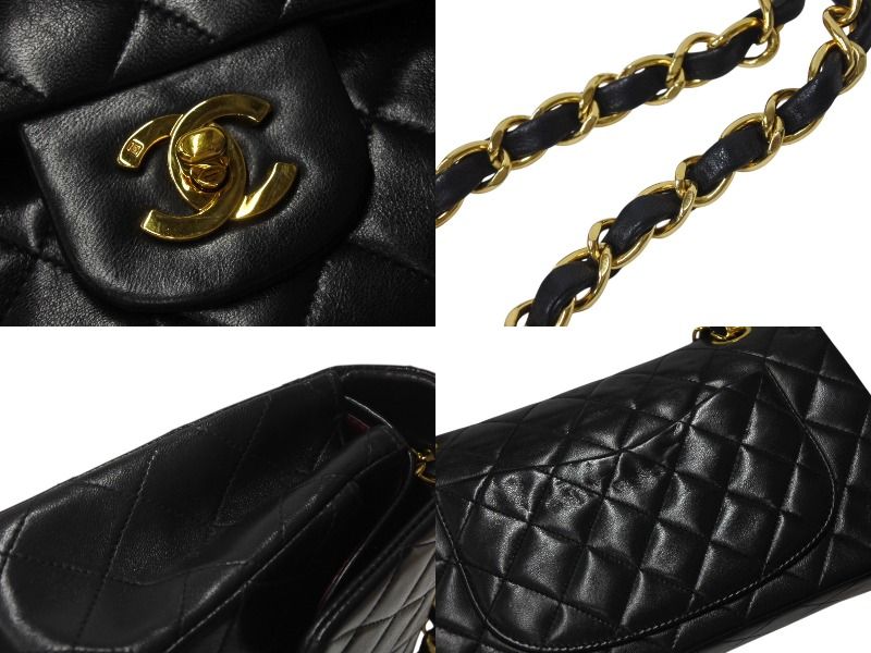 極美品 CHANEL シャネル マトラッセ23 Wフラップ Wチェーン